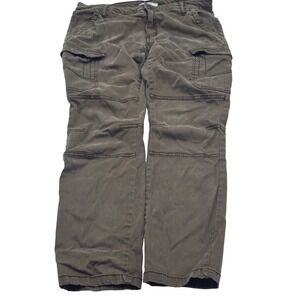 L.O.G.G.‎ Cargo Pants W 12 Brown Lyocell Blend Straight Leg Utility #Gorpcore